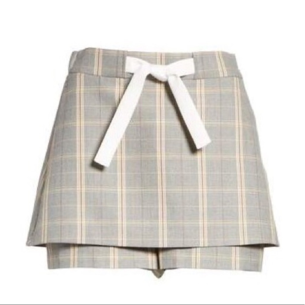 Maje Ila Plaid Skort